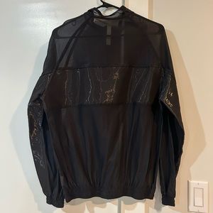 Black Sheer Athleisure Top